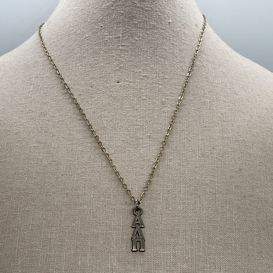 Sterling Silver Alpha Delta Pi Sorority Pendant 16.25" Chain Necklace- 2.60g