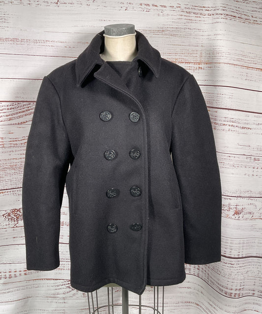 US Navy Classic 32 oz. Melton Wool Peacoat Navy Blue 46