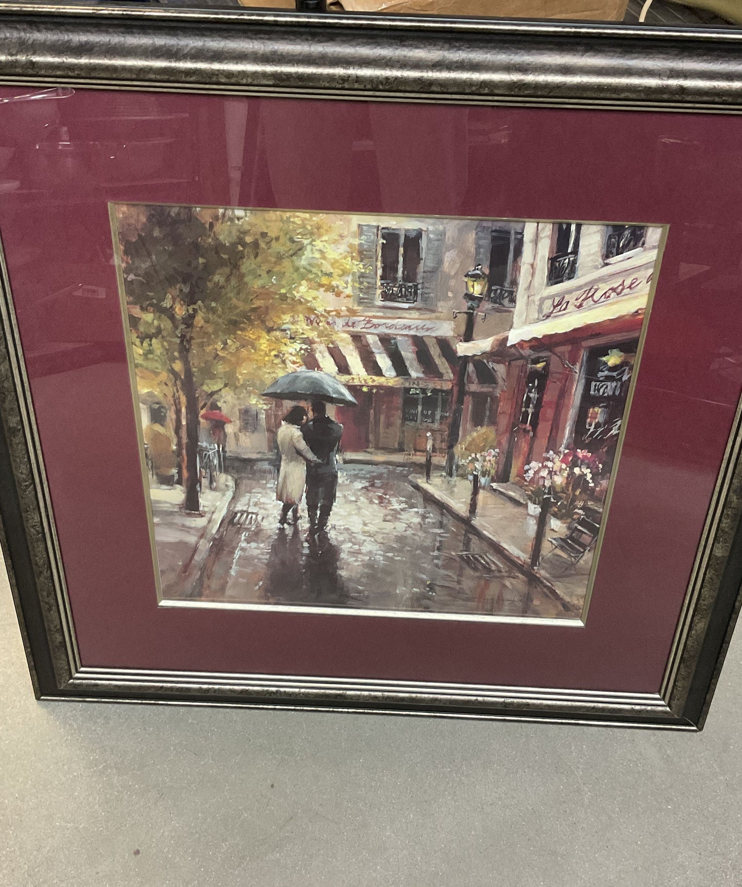 Romantic Stroll Print by Brent Heighton Framed PICK UP ONLY