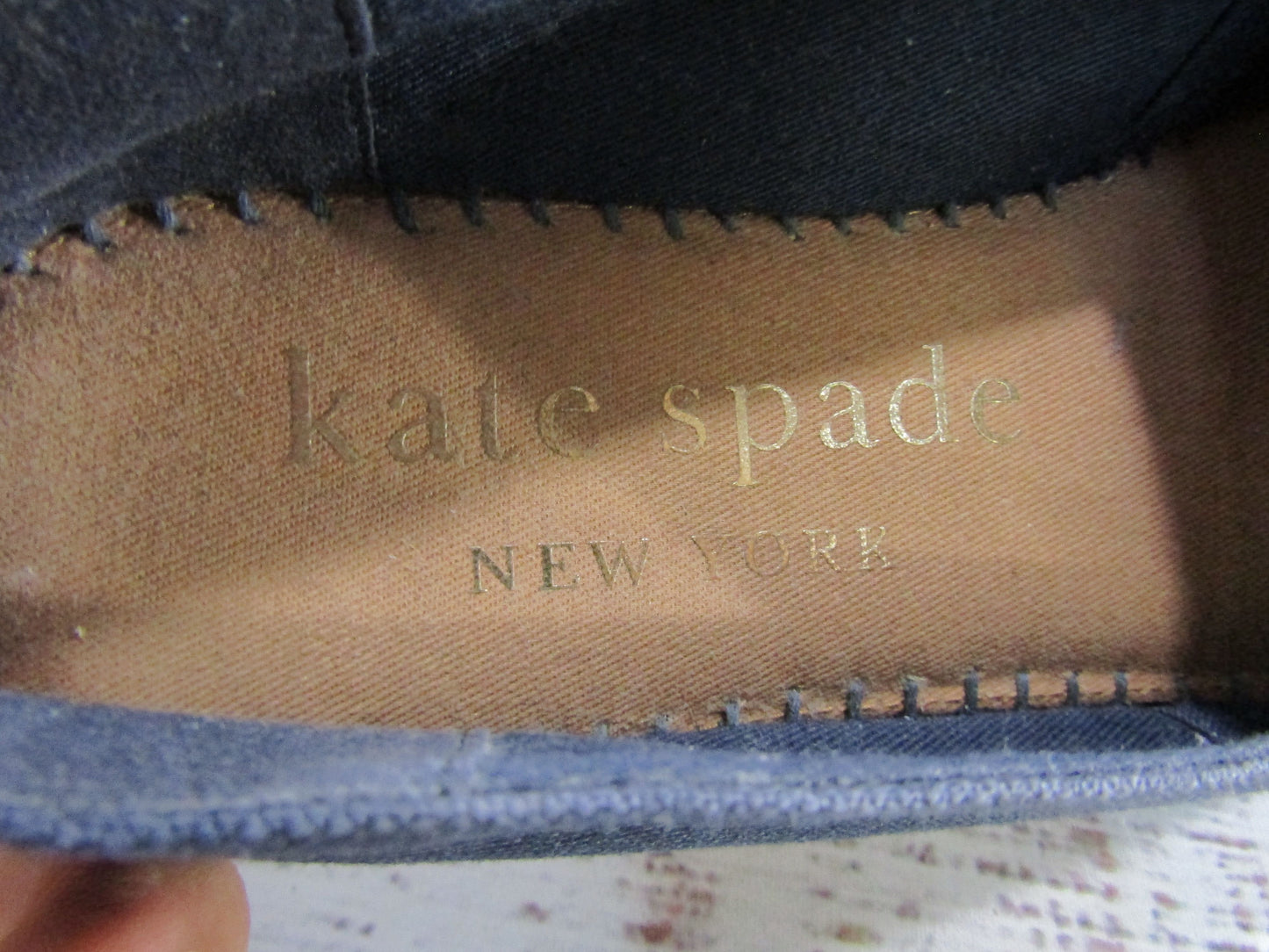 Kate Spade Aflutter Women's Butterfly Embroidered Espadrilles Flat Size 7.5