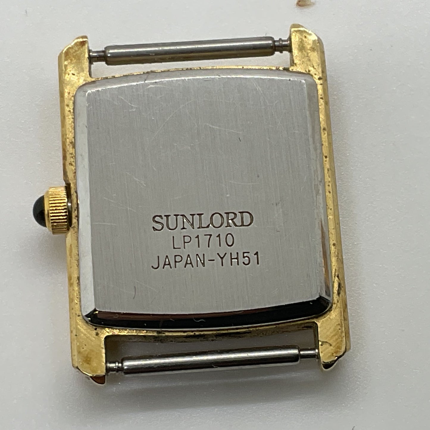 SANFORD Quartz LP1710 Gold Plated Watch Case- NO BAND