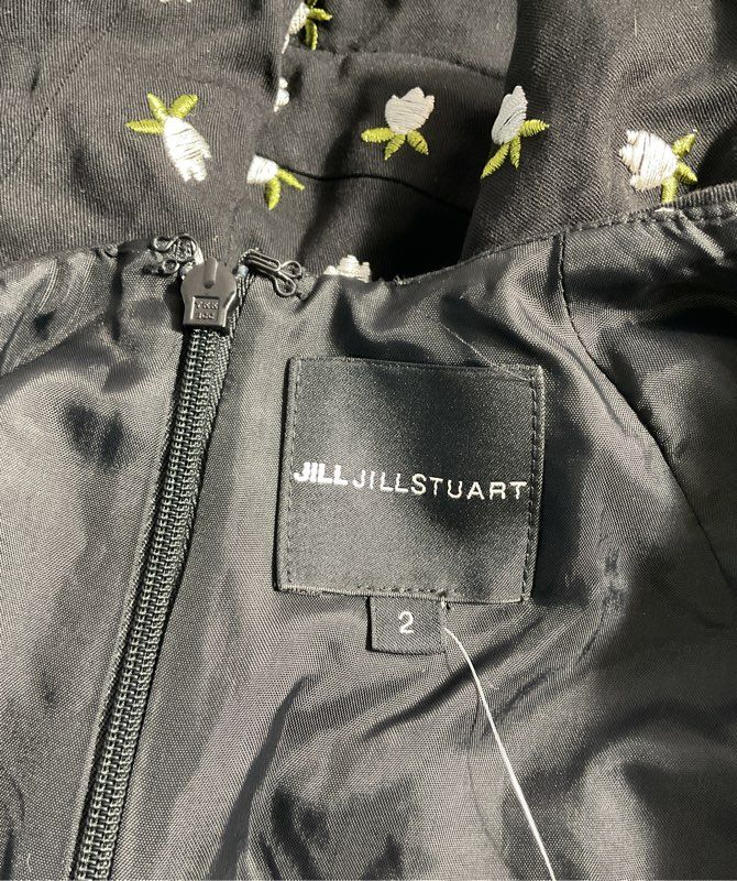 NEW Jill Jill Stuart Women's Mini Floral Dress 2 & Pants 4 Black Viscose Set