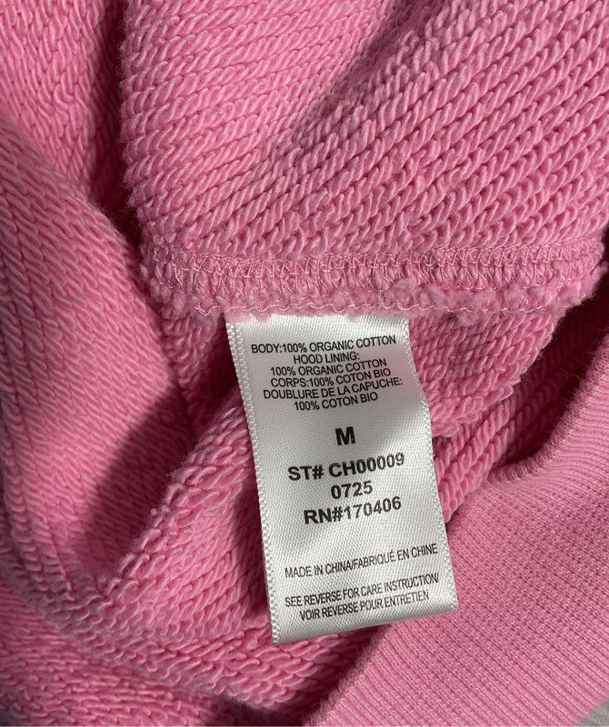 Women's Elwood Good World Logo Pink Pullover Hoodie Size M