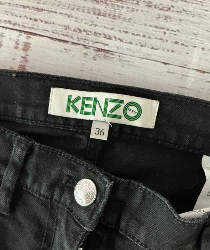 Men's Kenzo Paris Black Skinny Jeans Size 36 Retail $350