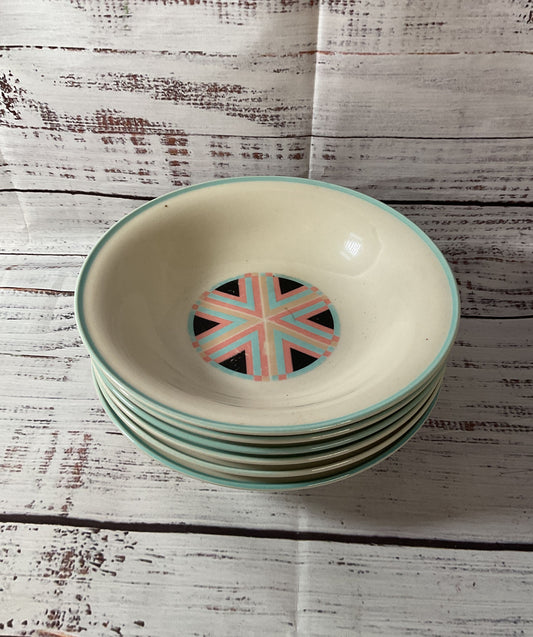 Zuni Sango Stoneware Japan 6 Cereal Bowls AS IS