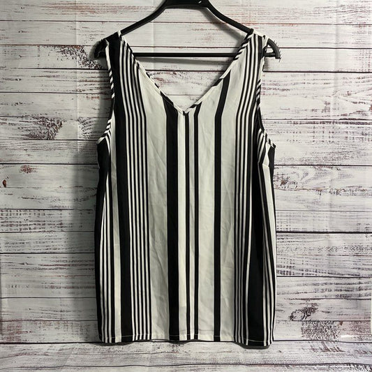 NWT Asos Black & White Striped V-Neck Maternity Tank Top - Size 6