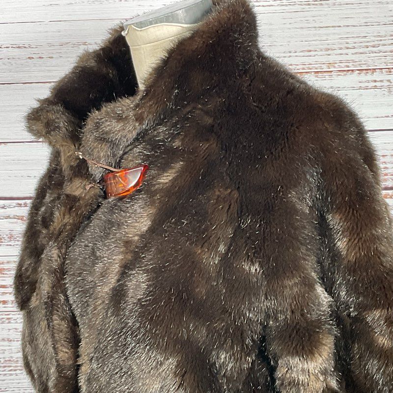 LA MAISON DE LA FAUSSE FOURRURE Paris Women's Faux Fur Coat- SZ XS