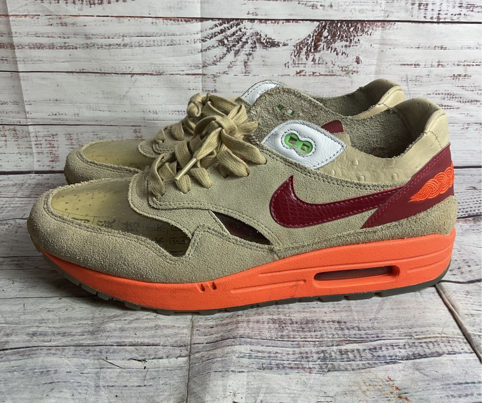 Nike Air Max 1 CLOT Kiss of Death Sneakers Beige 11.5