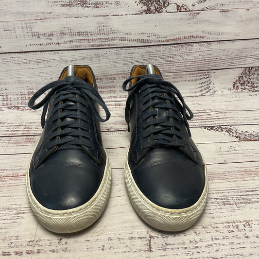 Velasca Milano Navy Blue Leather Sneaker Casual Shoe Men Size 9 42EU