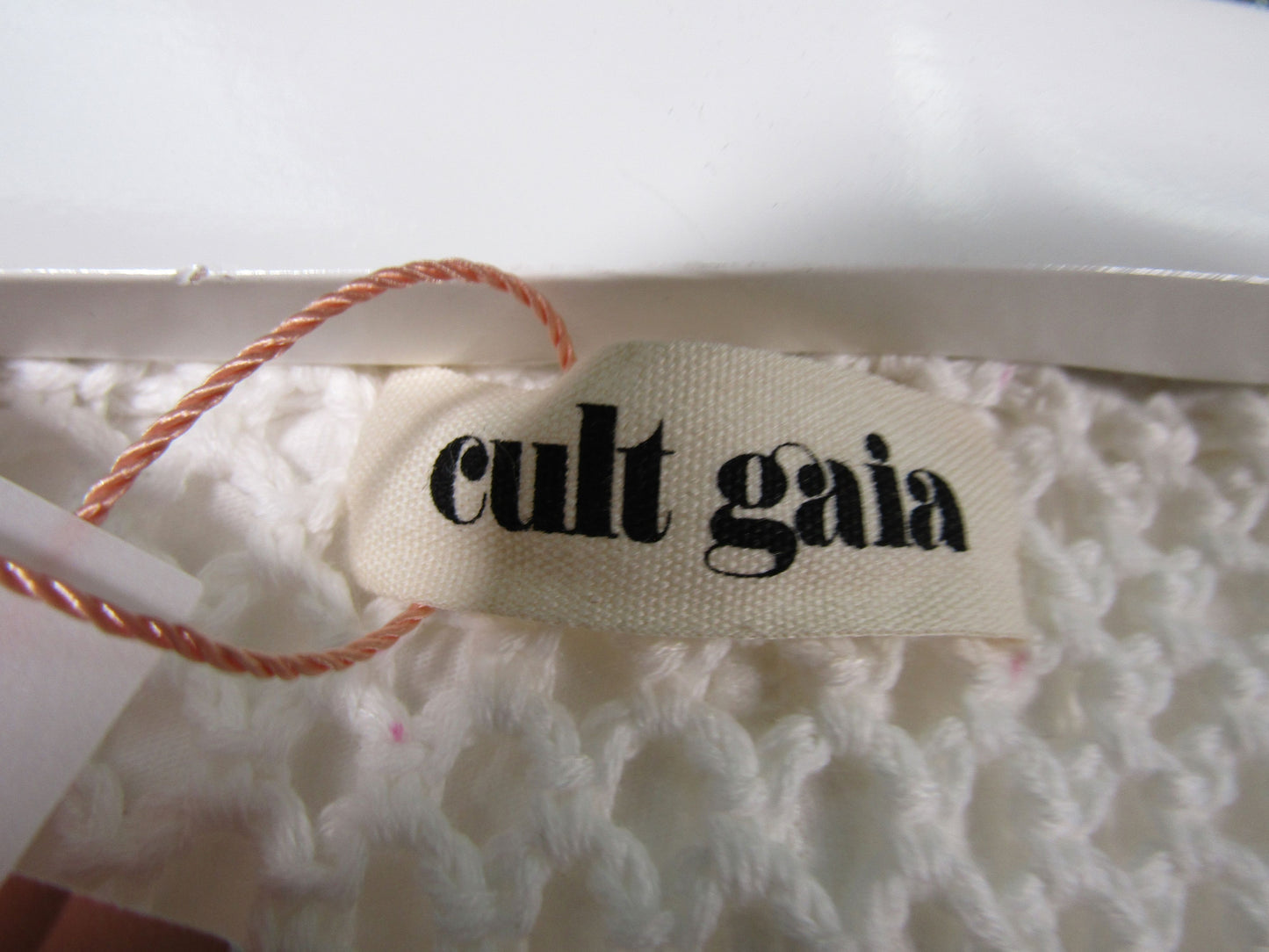 Cult Gaia Jessi Girl's Off White Floral Knit Pants Size 6 Y