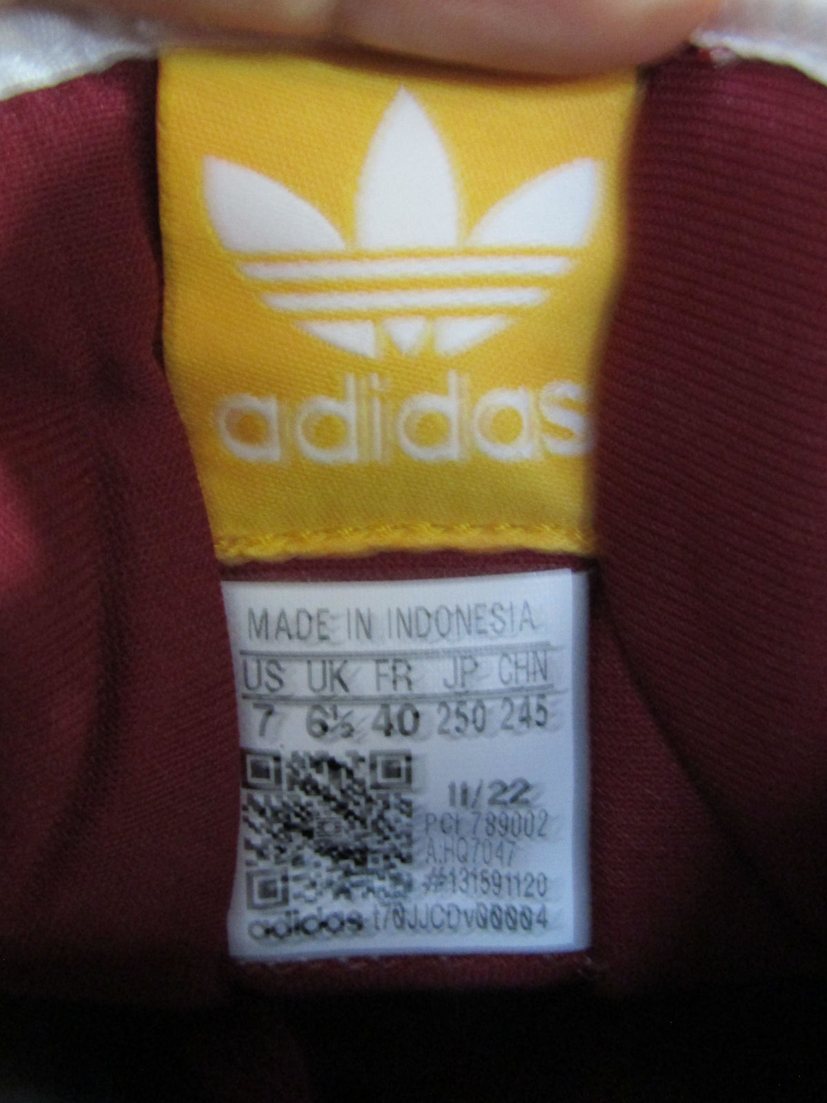 Adidas Centennial 85 Low Men's Collegiate Burgundy Gold Sneakers Size 7 HQ7047