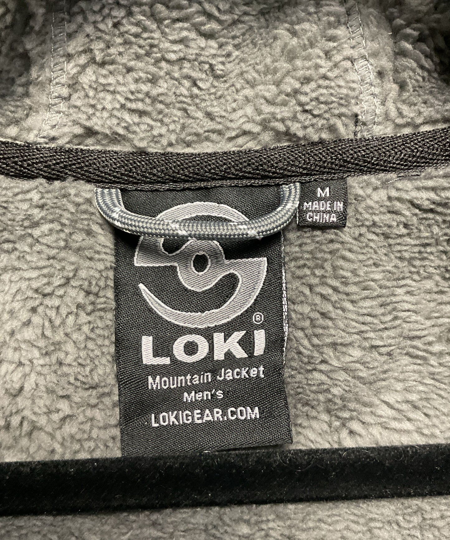 Loki Gear Mountain Black Sherpa Fleece Line Softshell Jacket - Size M New w/ Tag