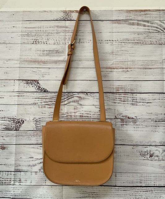 Women's A.P.C. Tan Leather Crossbody Handbag