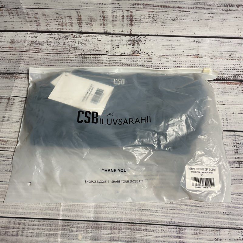 NWT Crop Shop Boutique X ILuvSarahii Black Define Long Sleeve CSB Crop Top Sz XS