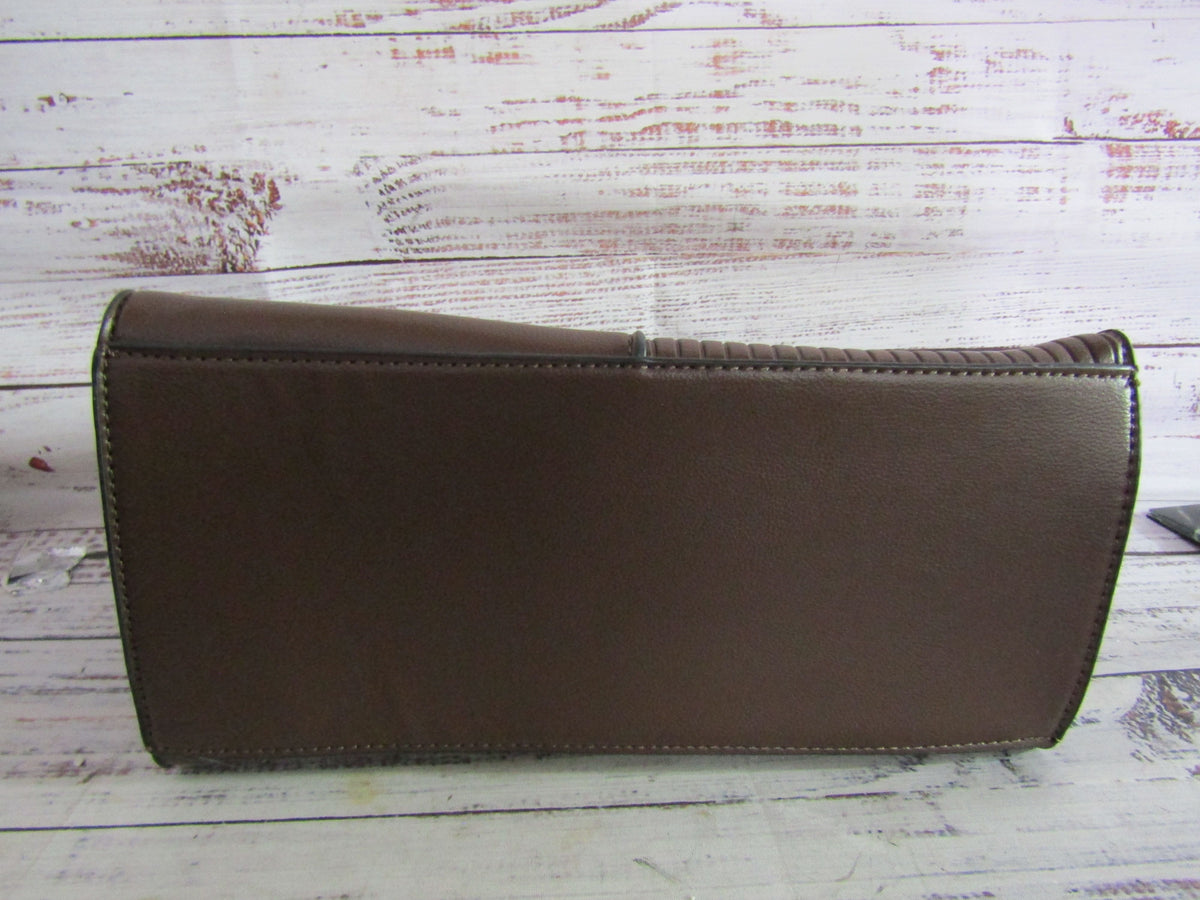 Ted Lapidus Women's Brown Faux Leather Satchel/Top Handle Bag