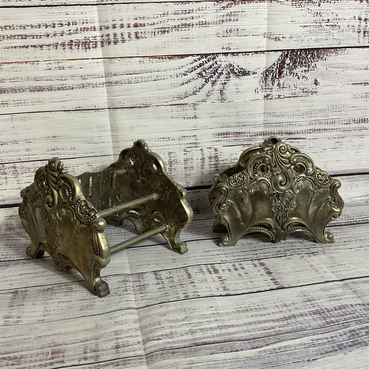 Set of 2 VTG. GODINGER Repousse Knife And Napking Holders