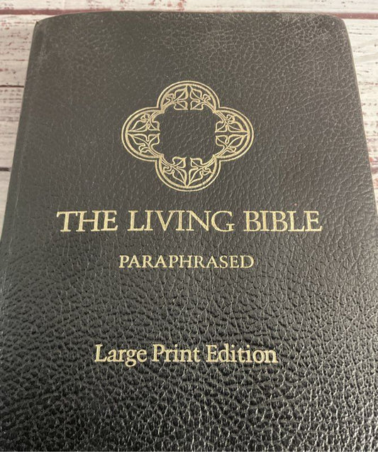 The Living Bible: Paraphrased 1971 First Printing Tyndale Padded Bonded Leather