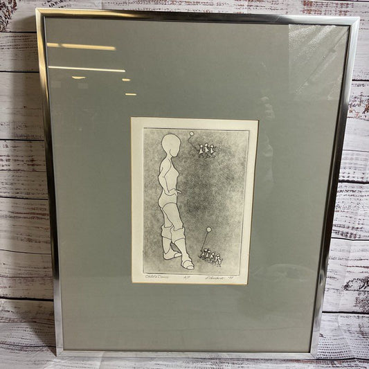 Signed 1988 Artist Proof E. LOMBARDI "Child's Dance" Lithograph