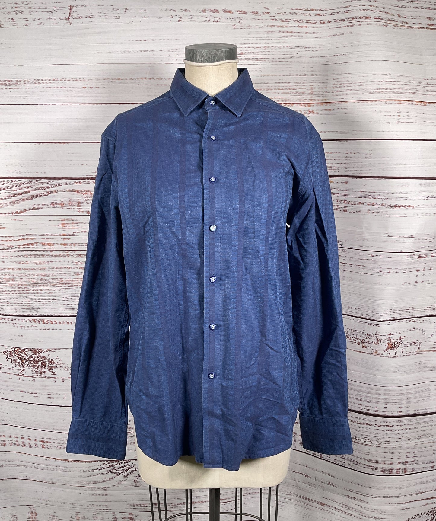 Robert Graham Classic Fit Long Sleeve Shirt Blue M