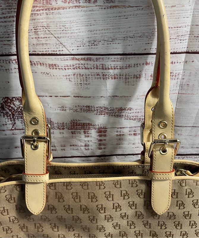 Dooney & Bourke Women's Brown Monogram Canvas Shoulder Bag