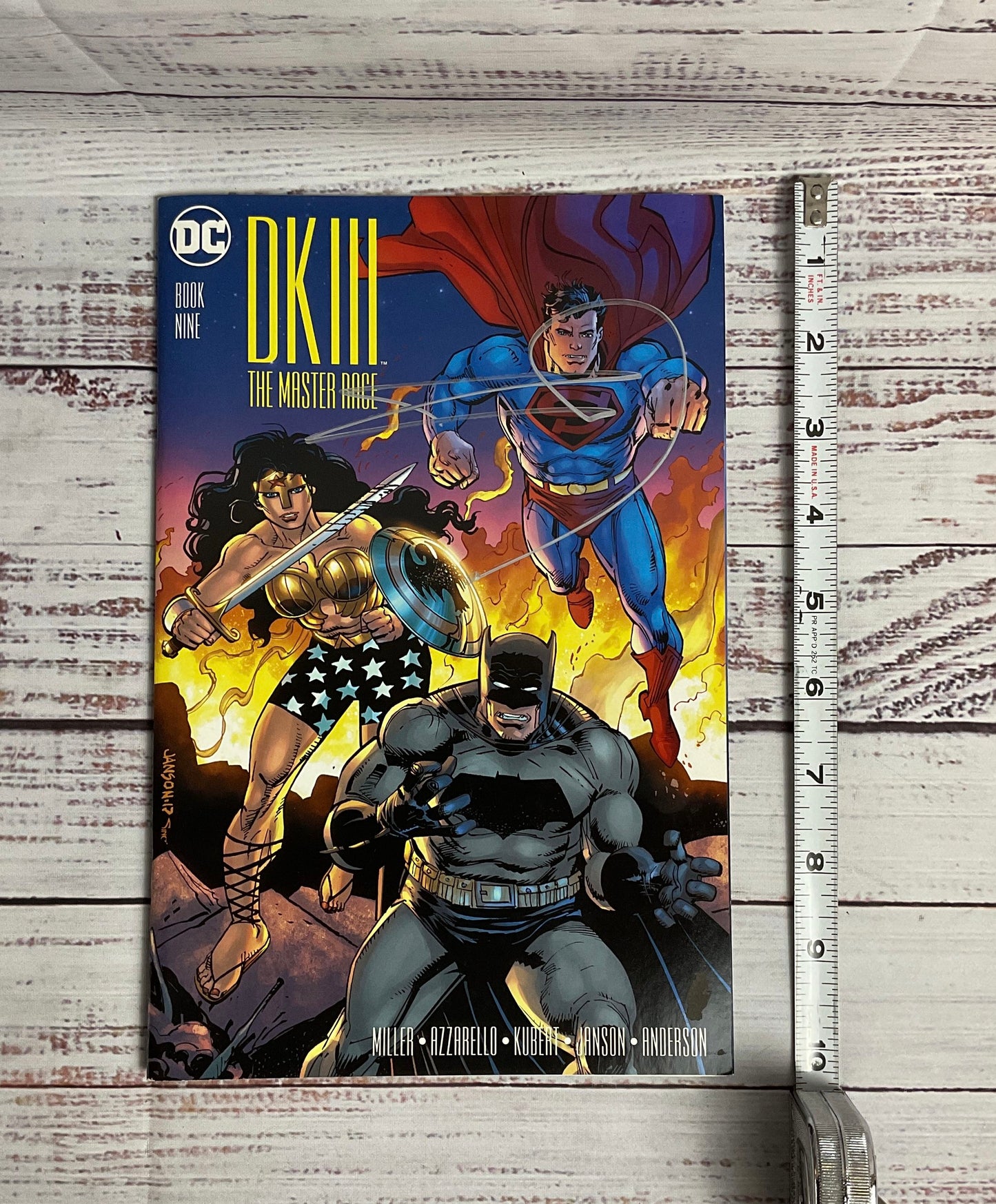 Rare Frank Miller Signed DC Comics Dark Knight Master Race III #9 of 9