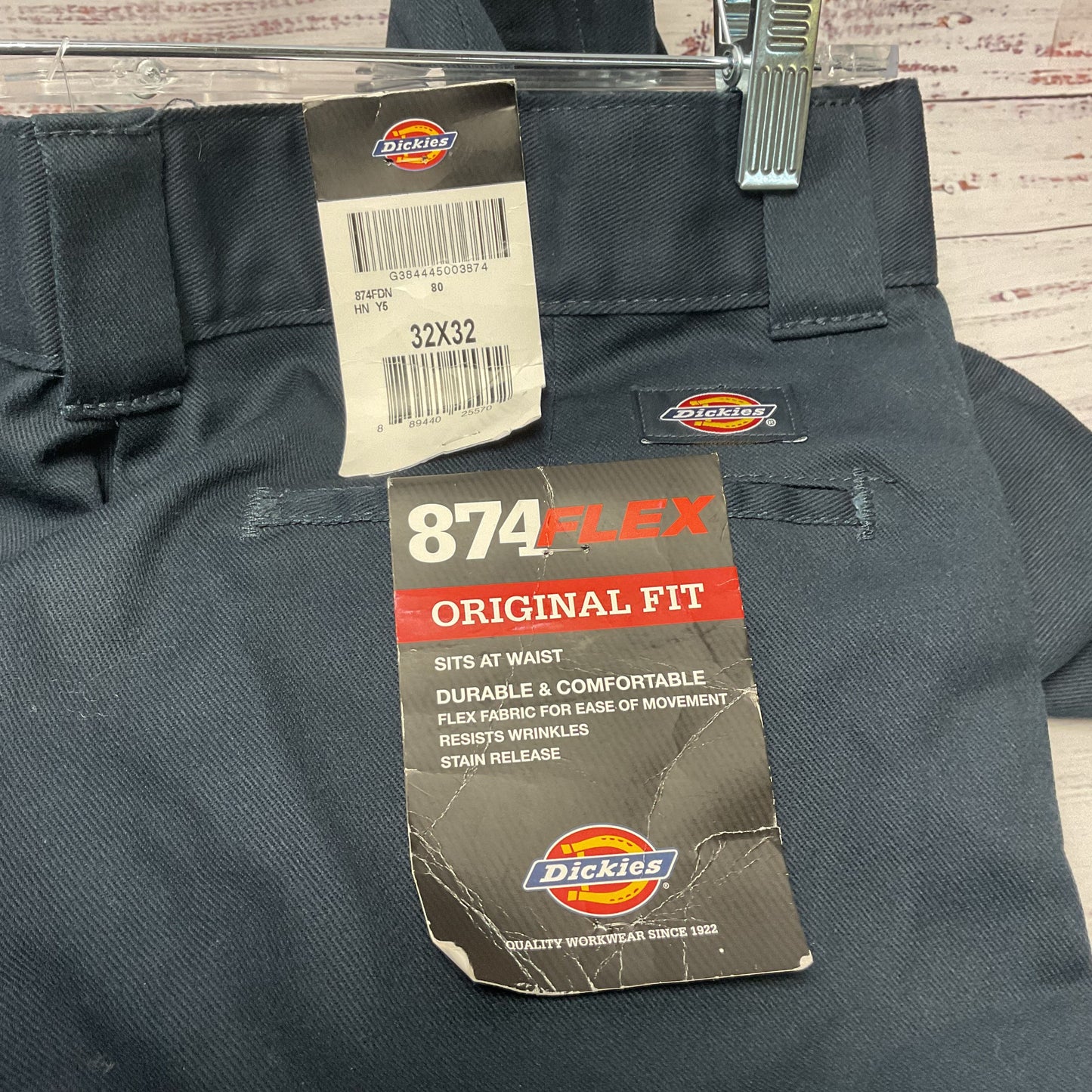 Dickies 874Flex Navy Blue Trousers Pants - Size 32x32