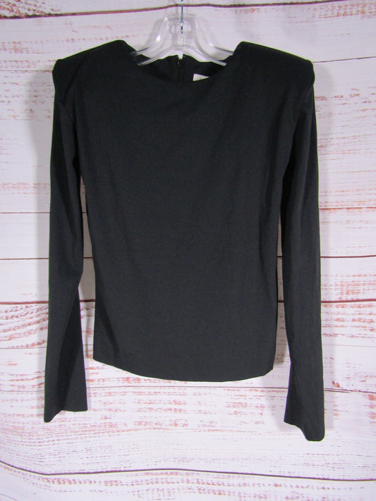 Salt Murphy Andres Men's Black Long Sleeve Top With Shoulder Pads Size M
