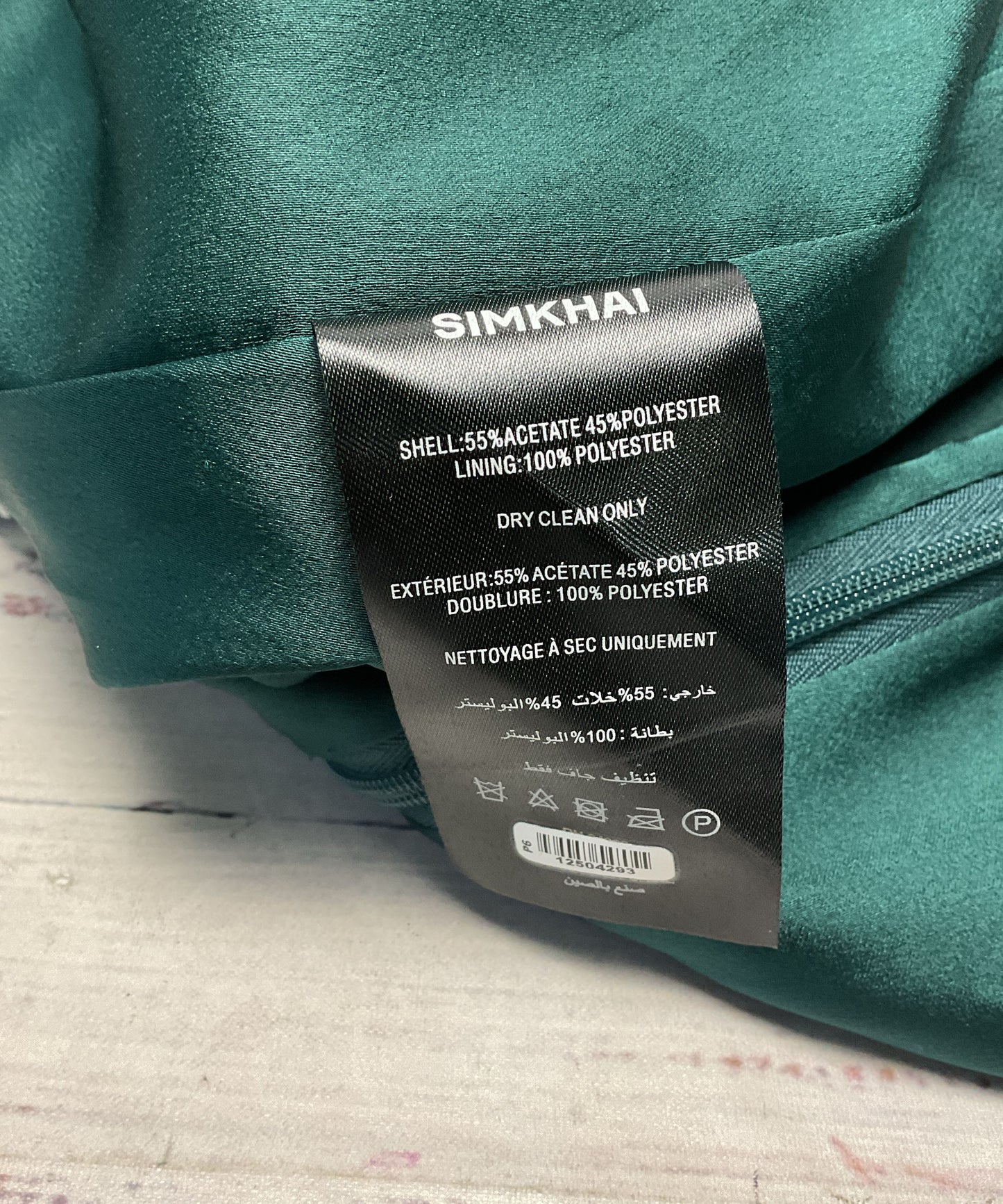 Simkhai Lenny Emerald Green Rhinestone Mini Dress - Size 10