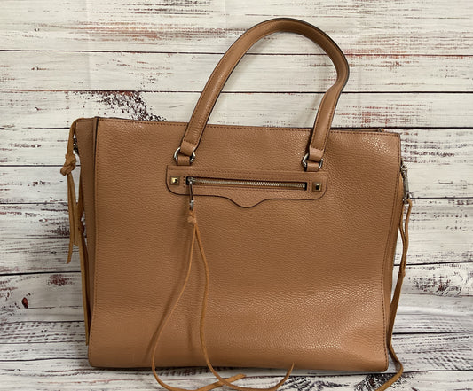 Rebecca Minkoff Regan Always One Side Women's Brown Leather Tote Shoulder Bag