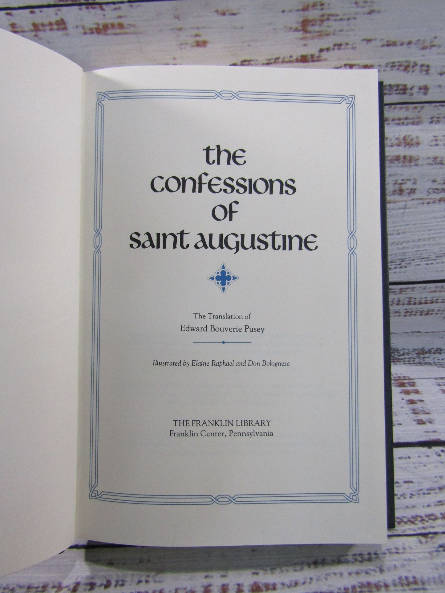 Franklin Library The Confessions of Saint Augustine
