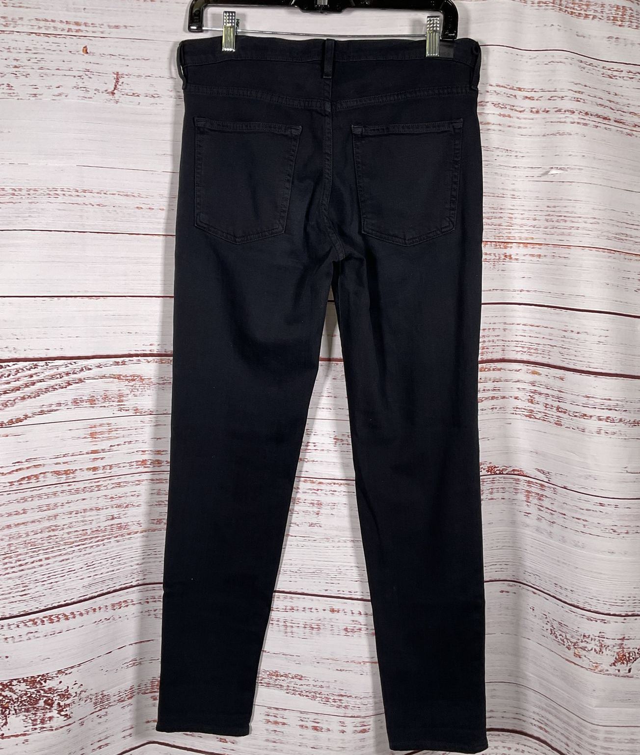Vince Mason Relaxed Rolled Jeans Black 27