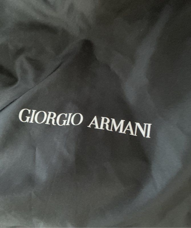 Giorgio Armani Black Nylon Double Handled Garment Bag