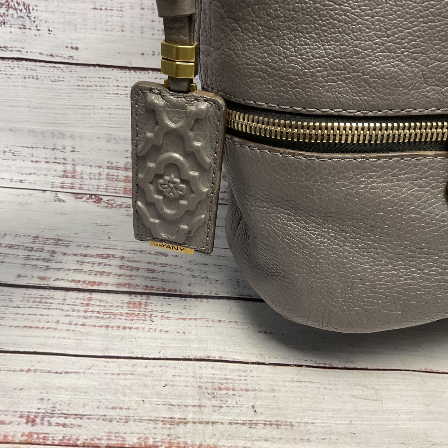 OrYany Taupe Leather Shoulder Bag Bucket Bag Purse
