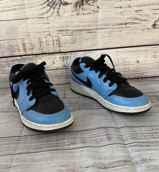 Unisex Kids Nike Jordan 1 Low University Blue Black Sneaker Size 5Y
