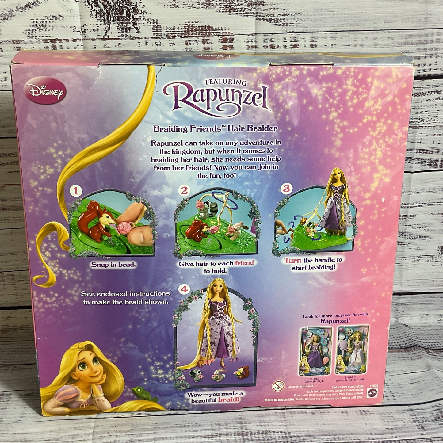 NOB Mattel Rapunzel Braiding Friends Hair Braider
