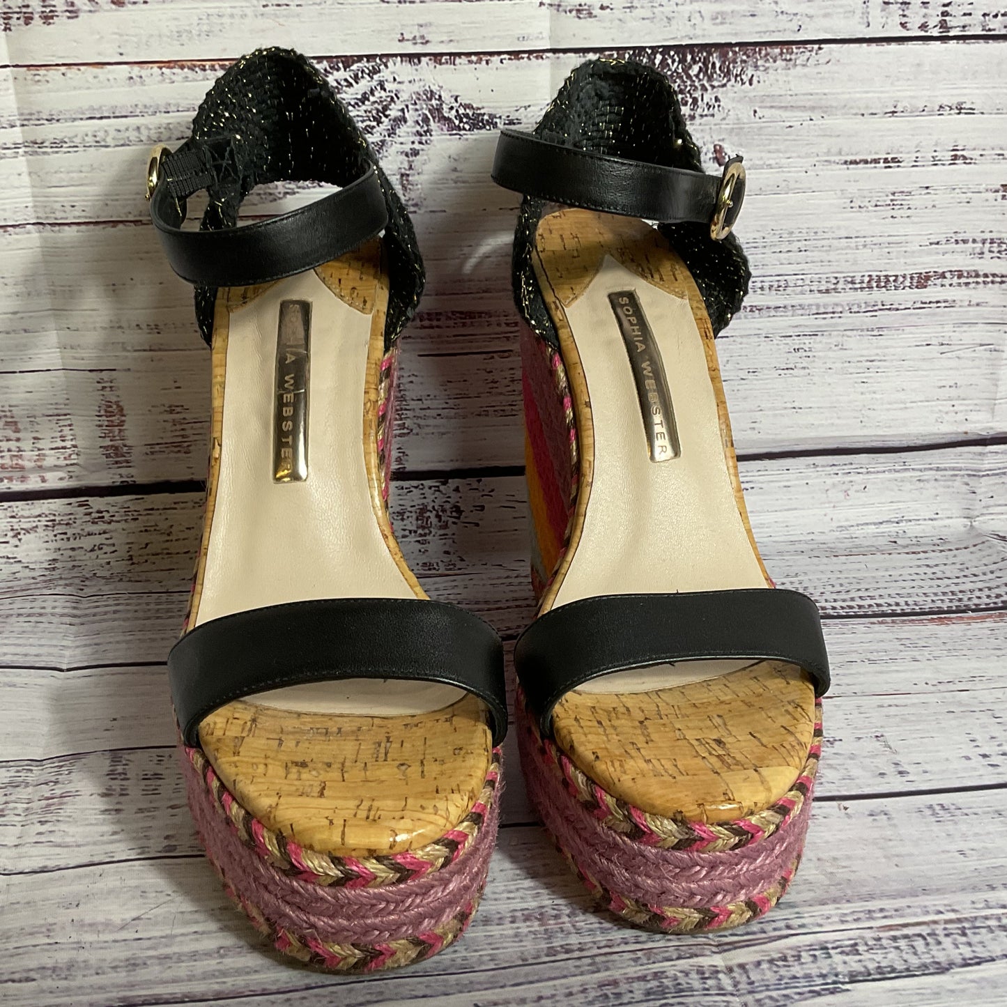 SOPHIA WEBSTER Women's Lucita Multicolor Wedge Espadrille Sandals