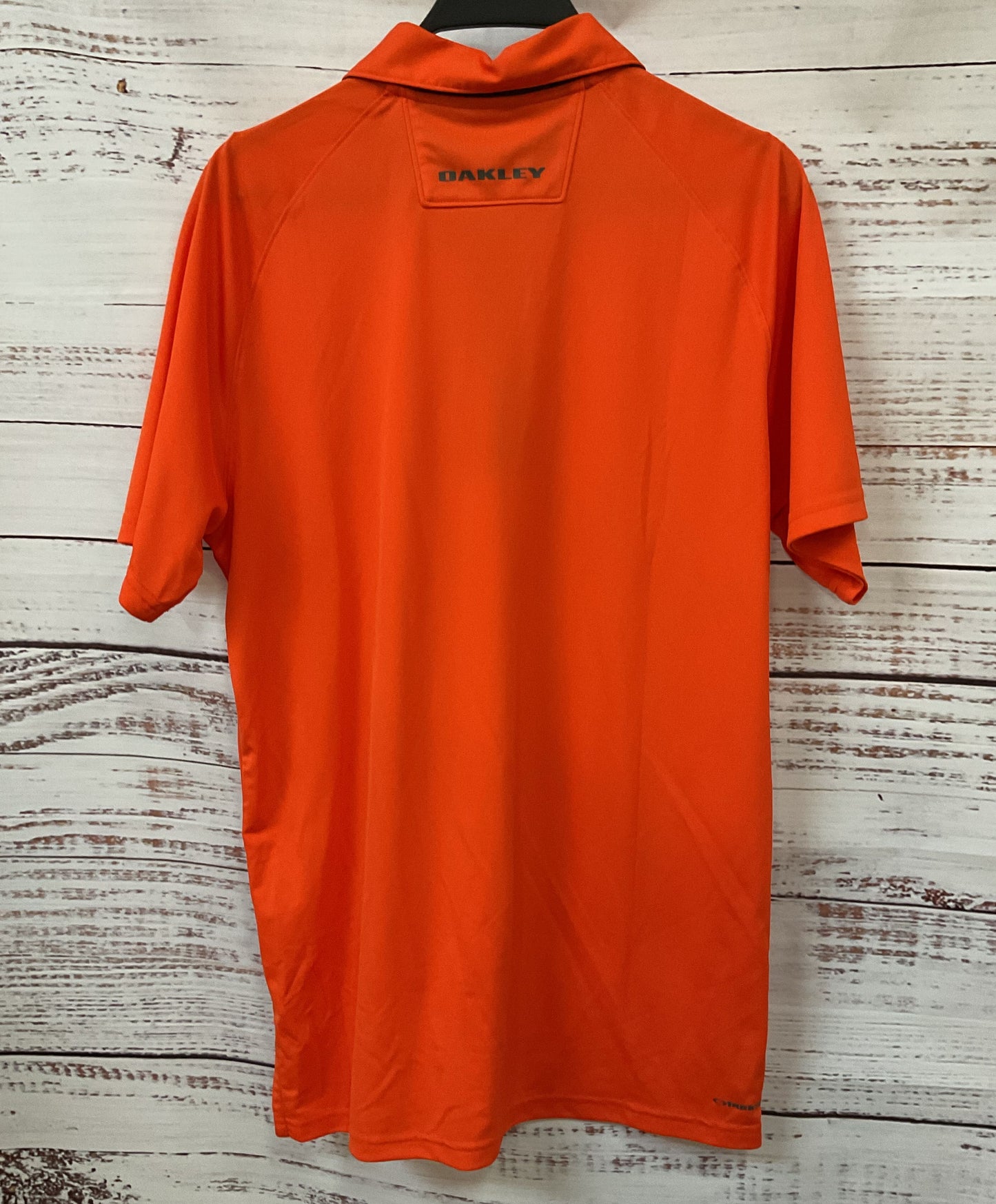 Oakley Men's Orange Short Sleeve Polo Shirt Size M