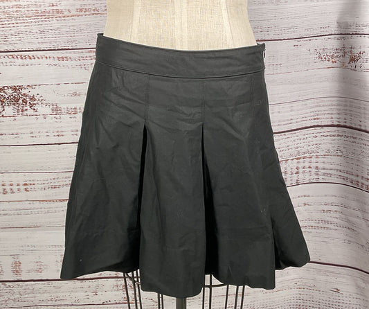 Burberry Pleated A Line Skirt Black 12