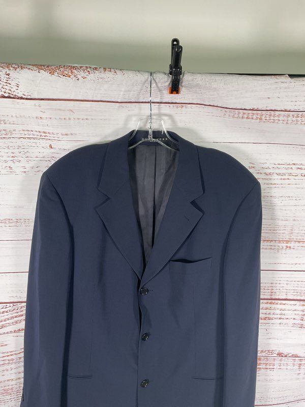 Hugo Boss Blazer Men's 42R Navy Blue Einstein Three Button Jacket Virgin Wool
