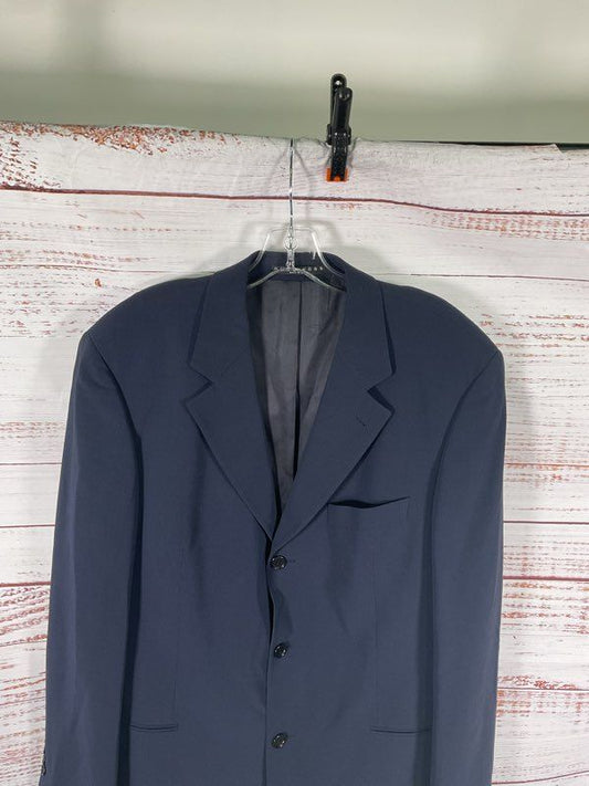 Hugo Boss Blazer Men's 42R Navy Blue Einstein Three Button Jacket Virgin Wool
