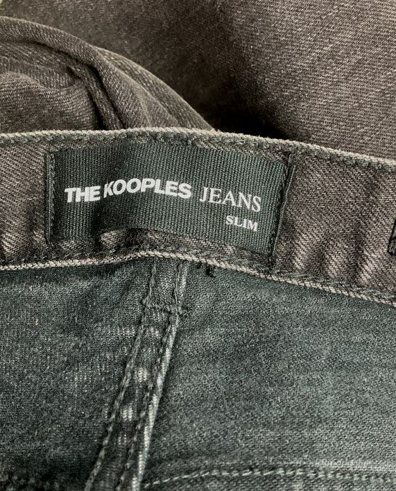 The Kooples Slim Japanese Denim Jeans Black 30