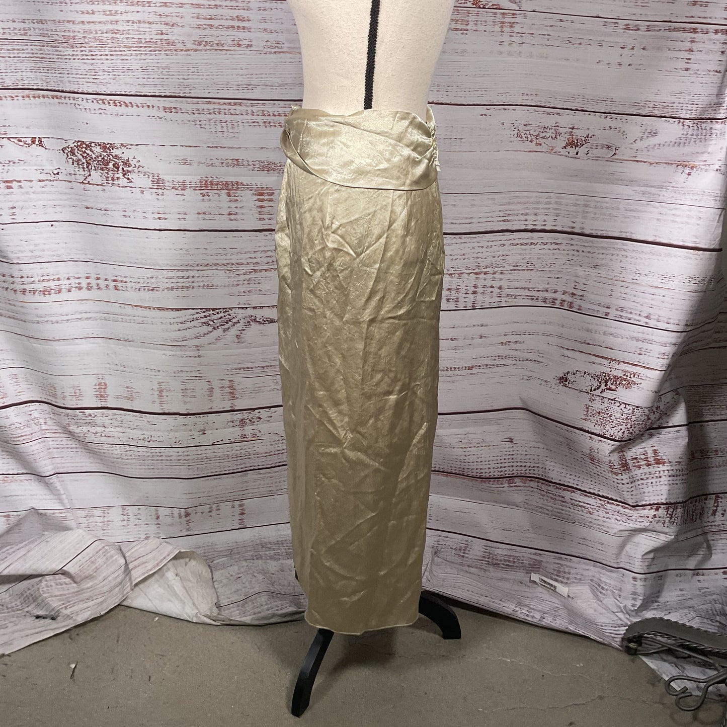 Nanushka Samara Top Twist Leg Slit Champagne Skirt - Size L