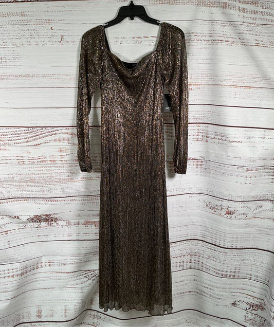 NWT Marina Bronze Formal Long Dress Size XS