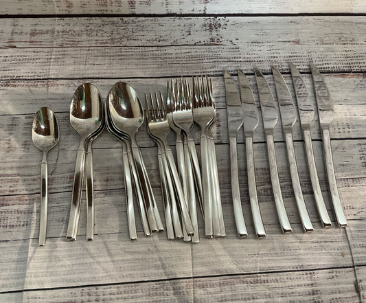 J A Henckels Z Willing Flatware Set of 23 Stainless Steel