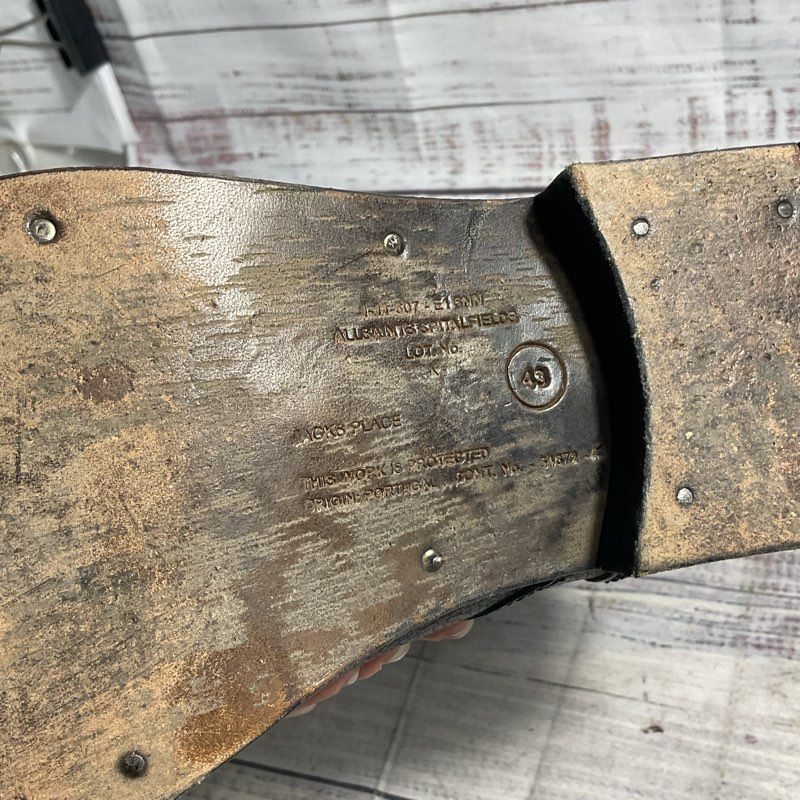 All Saints Spitalfields Damisi Black Leather Combat Boot Men's 10 US/43 EU