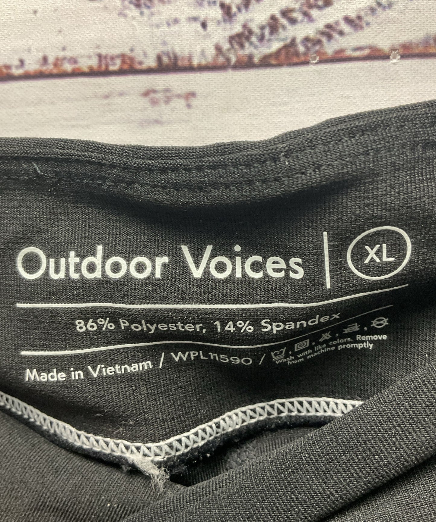 Outdoor Voices Black White Trim Tennis Athletic Skirt Shorts Skort - Size XL New