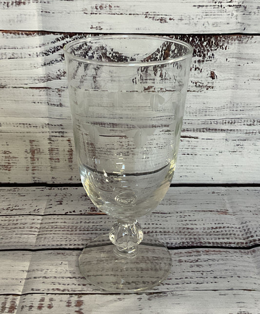 Libby Vintage Glass Goblets Set Of 5