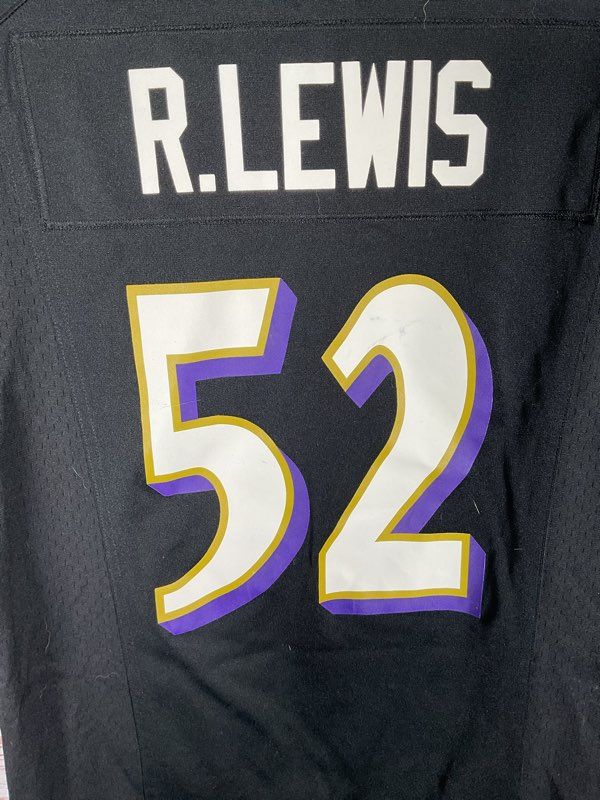 Baltimore Ravens Jersey Men's S Black NFL Football Nike On Field Ray Lewis 52