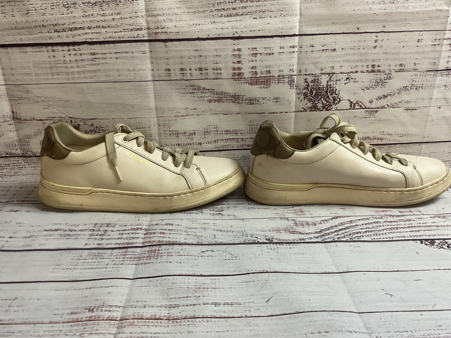 Coach White Sneaker Shoe Women 8B