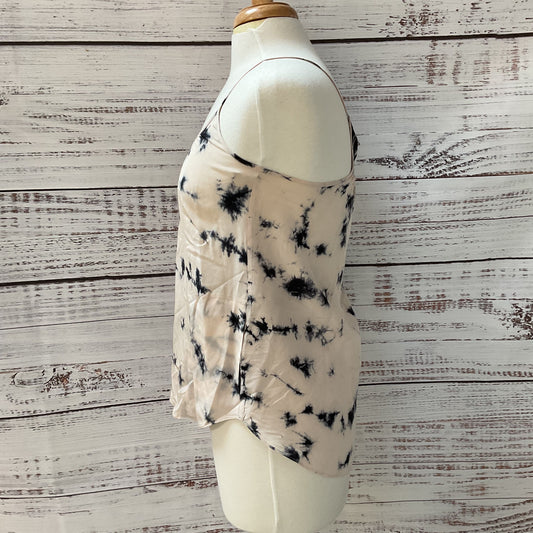 Rebecca Taylor Pink Navy Blue Design Silk Blouse - Size 2